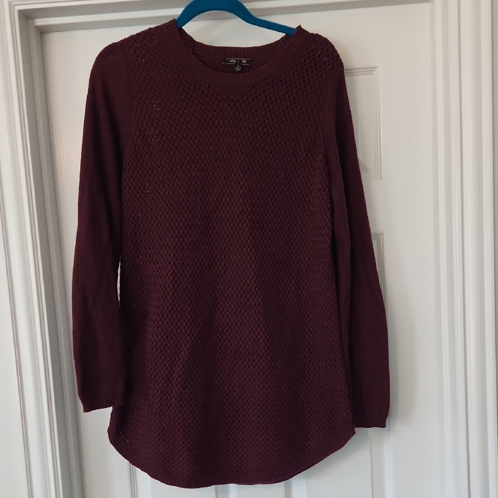 LETY & ME Josey Maternity Elbow Patch Pullover